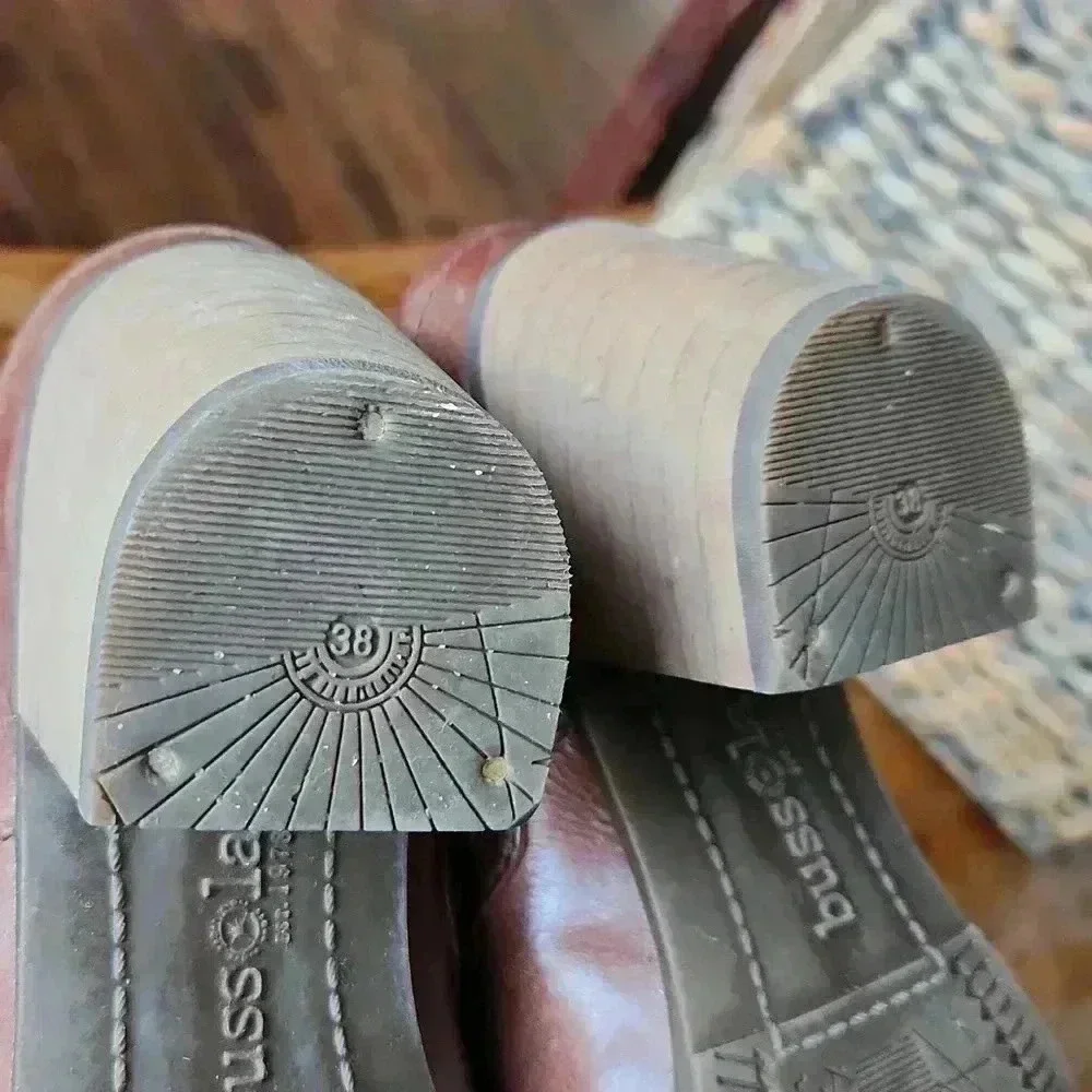 Bussola Woodsville Leather Mules Size 8 Tan‎ - Picture 12 of 14